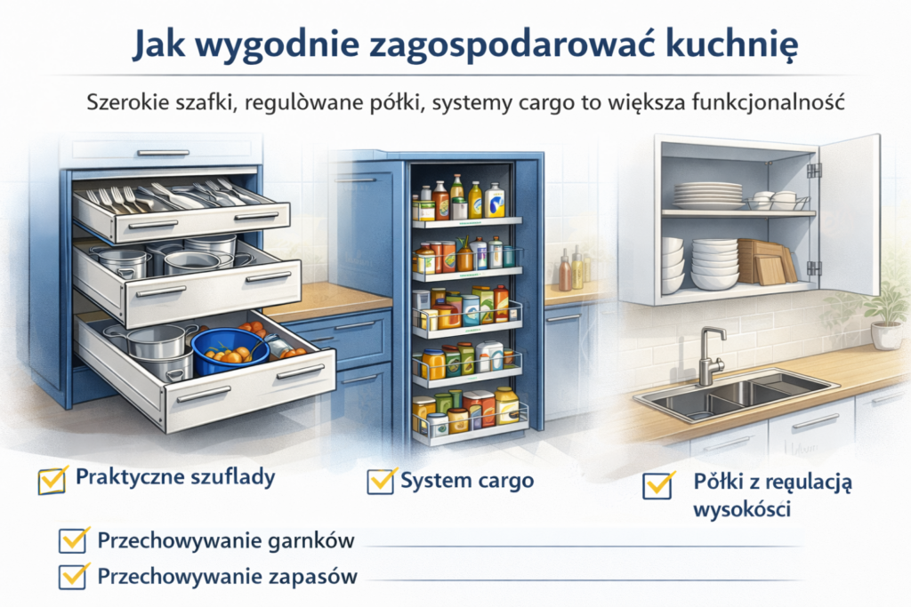Jak odpowiednio zagospodarować miejsce w szafkach kuchennych